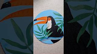 Let’s paint a Toucan today art acrylicpainting toucanbird satisfyingart creativeart shorts [upl. by Aitan180]