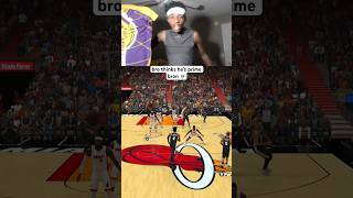 bro thinks he’s in a 2013 prime bron edit 💀 nba2k24 lebronjames [upl. by Lanae]