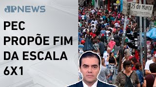 CNC afirma ser contra redução da jornada de trabalho Cristiano Vilela comenta [upl. by Rodnas]