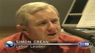 TV News Report  Beasley v Crean Channel 9 2003 [upl. by Dowdell]