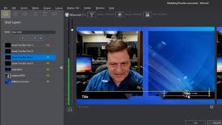 Creating Layered Interview Shots in Wirecast [upl. by Cherida]