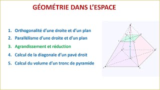 Agrandissement et réduction  Géométrie dans lespace  3eme année du collège BIOF [upl. by Yreme224]