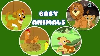 The Baby Animal  Animal Songs  Animated Nursery Rhymes amp Songs With Lyrics For Kids [upl. by Auqinahs]