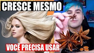 MELHOR RECEITA PARA CRESCER CABELO  ANIS ESTRELADO  ÓLEO DE RÍCINO  ÓLEO DE COCO  CABELOE GRANDE [upl. by Jacques315]