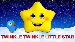 TWINKLE TWINKLE LITTLE STAR with Lyrics  Lullaby for Kids  Nursery Rhymes  Music and Songs [upl. by Ardell]