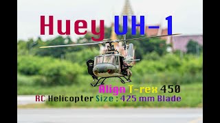 Huey UH1 With Align Trex 450 [upl. by Cogswell]