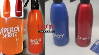 Aperol Soda syphon Campari Soda siphon Skyy sooda syphon [upl. by Giusto]