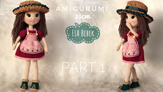 PART 1  35cm Amigurumi ELA Bebek ENG SUBTITLES ON subtítulos EL ESPAÑOL [upl. by Liza24]