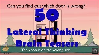 50 Lateral Thinking Puzzles That Will Blow Your Mind  Part 1 [upl. by Naejarual]