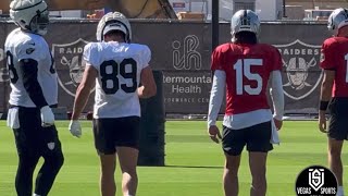 GARDNER MINSHEW BROCK BOWERS LEAD RAIDERS PRACTICE W DAVANTE ADAMS amp MAXX CROSBY OUT [upl. by Hirza]