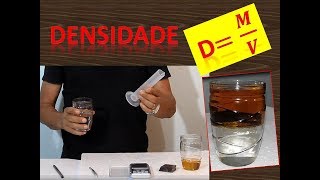 PARTE 1  Densidade experimento de química para determinar a densidade [upl. by Edya516]