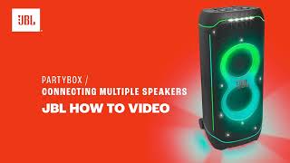 Party Power Up How to Connect Multiple JBL Partyboxes [upl. by Cired700]