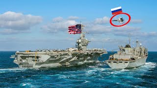 Tension Russian Spy Plane Passes Over US Aircraft Carrier THIS IS WHAT HAPPENS NEXT [upl. by Ylrebma]