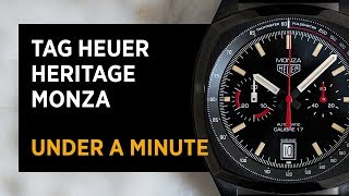 TAG Heuer Heritage Monza In Under A Minute [upl. by Akelahs636]