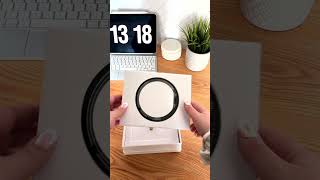 unboxing the Ultrahuman Ring AIR in bionic gold 😍💍 smartring ultrahuman [upl. by Reinert]