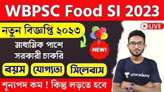 WBPSC Food SI Recruitment 2023  Age  Syllabus  Salary  Book List etc by Alamin Rahaman [upl. by Tisman987]