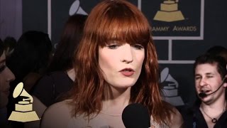 Florence Welch on the 53rd Annual GRAMMY Awards red carpet  GRAMMYs [upl. by Romie]