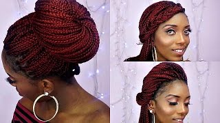 How To Style Box Braids6 Quick And Unique Styles [upl. by Dex]