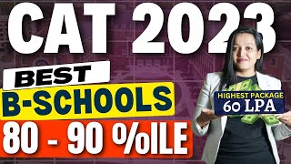 CAT 2023 🔥Target These B SChools at 80 90 Percentile In CAT 2023 ✅ With Best ROi 👍🏻 [upl. by Harwilll]