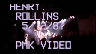 Henry Rollins Band Gun In Mouth Blues NYC Cat Club 5121987 Patrick SLOTJAW Kinney [upl. by Riesman]