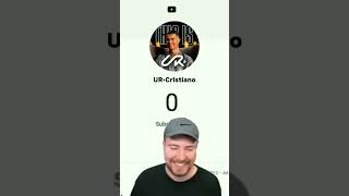 Mr beast reaction on Cristiano Ronaldo chennal video video cristiano shorts [upl. by Eido]