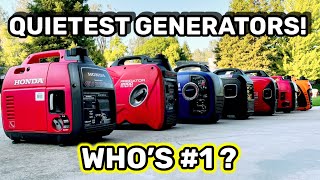 QUIETEST Inverter Generators Honda Generac amp More [upl. by Eachern]