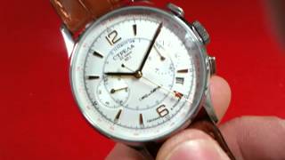 Strela Chronograph mit weissem Ziffernblatt 1254G [upl. by Aid398]