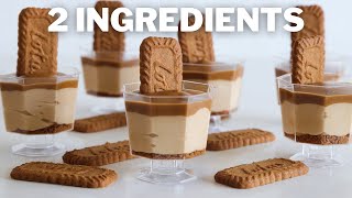 2Ingredient Lotus Biscoff Mousse [upl. by Aneleiram174]