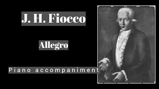 Fiocco  Allegro  Piano Accompaniment [upl. by Aday]