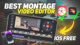 best montage video editor app for iOS Android both  best video editor for iOS BGMI Montage [upl. by Jotham]