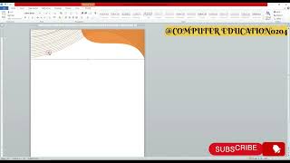 How to Make Letterhead Design in Ms Word how to make letterhead design letterpad design in msword [upl. by Nuhsyar]