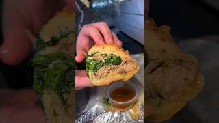 The BEST ROAST PORK SANDWICH in NYC 🐖🔥🥖🤤 DEVOURPOWER [upl. by Groveman]