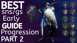 Throne and Liberty Best snsgs early progression guide part 2Best green blue Gear skill rotations [upl. by Zea]