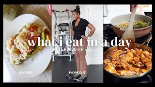 what i eat in a day after a 36 hr fast [upl. by Halfdan]