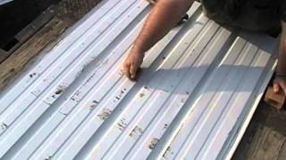 Fabral tin metal roof dent repair [upl. by Blondelle]