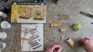 Building the Italeri 172 scale Panzer IV Ausf F2 Part 1 Battle for the Reichstag Diorama Set [upl. by Eilema]