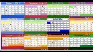 Starfall 2024 Yearly Calendar [upl. by Hamburger]