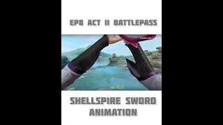 Valorant EP8 Act II Battlepass  Shellspire Sword Animation valorant [upl. by Eyma]