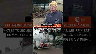 A Agen les agriculteurs en colère ciblent un Leclerc [upl. by Esinnej68]