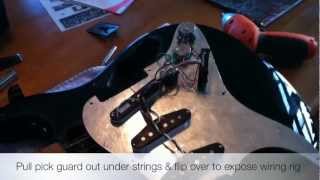 Installing a Seymour Duncan humbucker JB Jr [upl. by Besse]