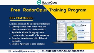 RadarOpus Homeopathy Software Training हिंदी [upl. by Coretta]