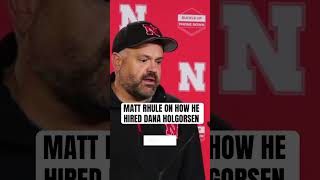 Matt Rhule’s Excited For Dana Holgorsen Hiring Huskers GBR NebraskaFootball collegefootball [upl. by Aelsel]