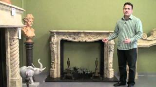 Travertine French Louie XIV Mantel [upl. by Wilburn]