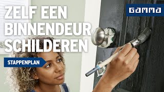 Binnendeur schilderen  Deur afhaken  Klustips  GAMMA België [upl. by Placia]