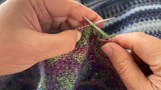 The Knitting man knits Vlog 8 No floats method purl side Carrying colours in Stranded knitting [upl. by Prevot]