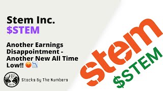 Stem Inc STEM Update After Another Dismal Earnings Report 😡  5324 [upl. by Fryd]