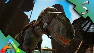 MEGALOSAURUS TAMING CHITIN CAVE ADVENTURE  Ark Survival Evolved S3E27 [upl. by Homere12]