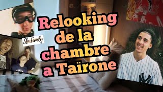 Relooking de la chambre a Taïrone😃 video relooking chambre tapisserie diy asmr aménagement [upl. by Eniretak]