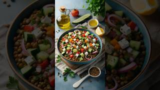 Easy Mediterranean Diet Recipe  Mediterranean Lentil Salad Recipe [upl. by Sum]