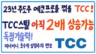 에코프로를 대체할 독점적 주도주 TCC스틸 적정 주가 산출 분석 TCC스틸 tcc [upl. by Yona]